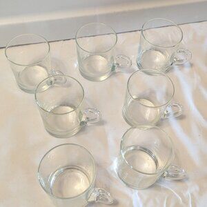 Vintage Glass Espresso Cups Set of 6
